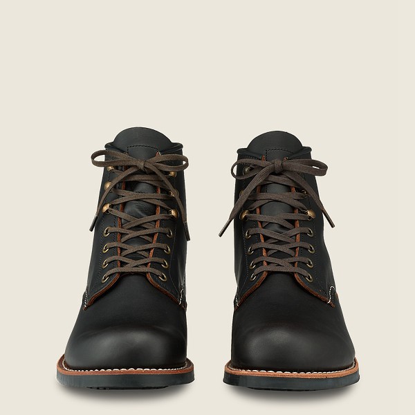 Red Wing Heritage Boots Black - Mens Blacksmith - 6-inch Prairie Leather - 2908-YTQZI